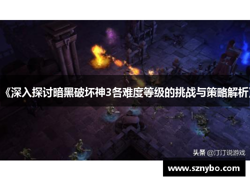 《深入探讨暗黑破坏神3各难度等级的挑战与策略解析》